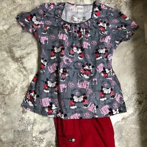 Scrub set Large, KOI and Disney/Mickey